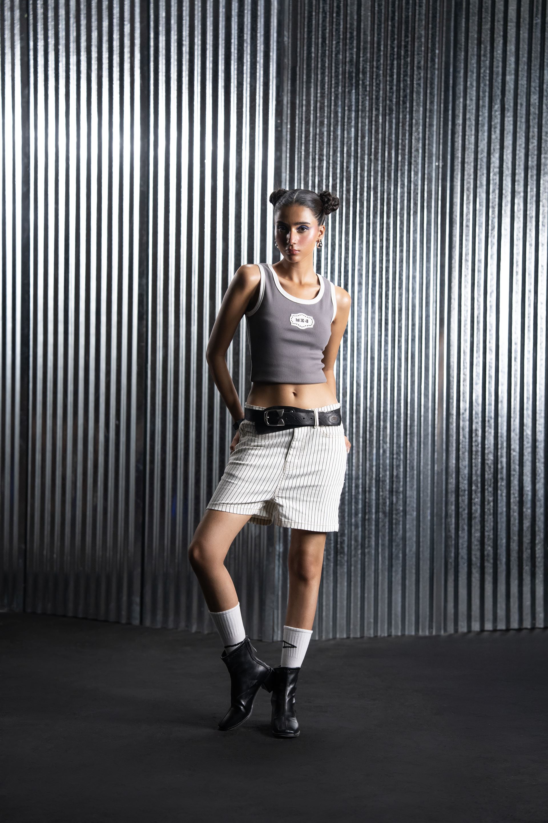 Twill Thrash Croptop