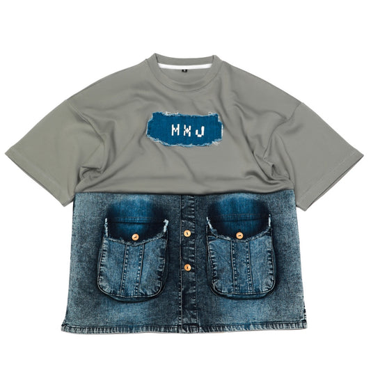 Half Denim Tee